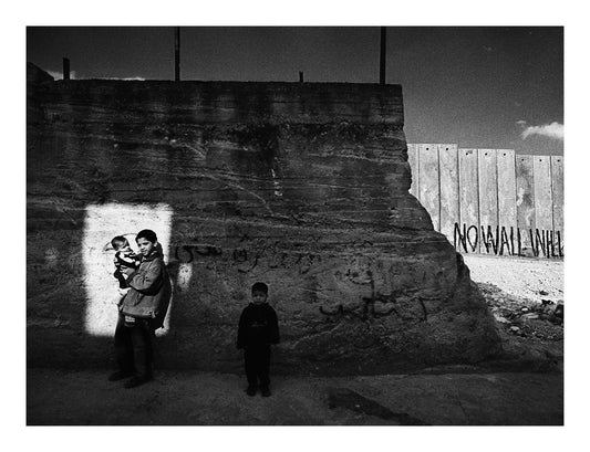 Palestina West Bank The Wall in Aida Refugee Camp